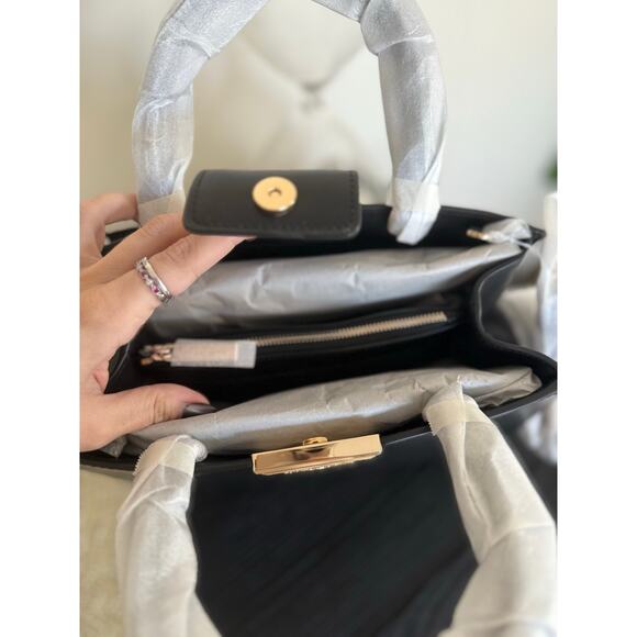 Kate Spade Black Leather Tote Shoulder Bag NWT - Picture 10 of 15
